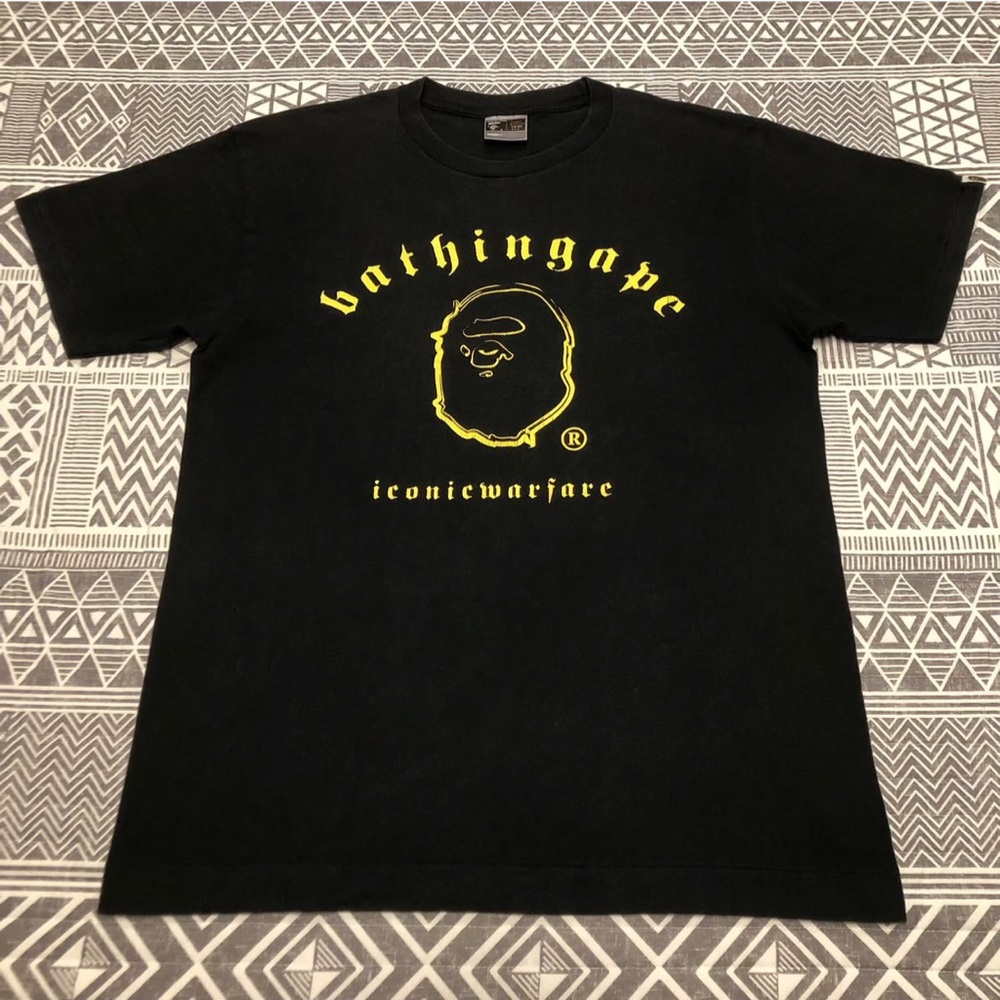 A Bathing Ape Bape Iconic Warfare Tee Shirt Size Large